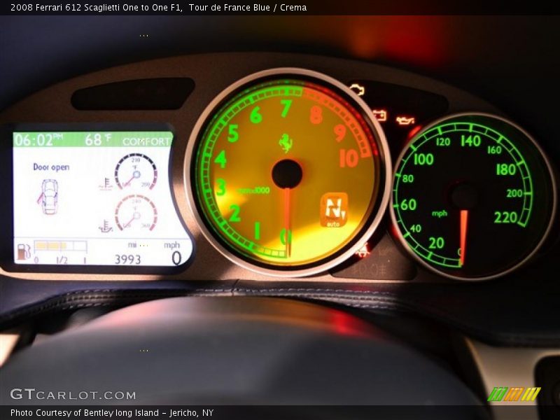  2008 612 Scaglietti One to One F1 One to One F1 Gauges