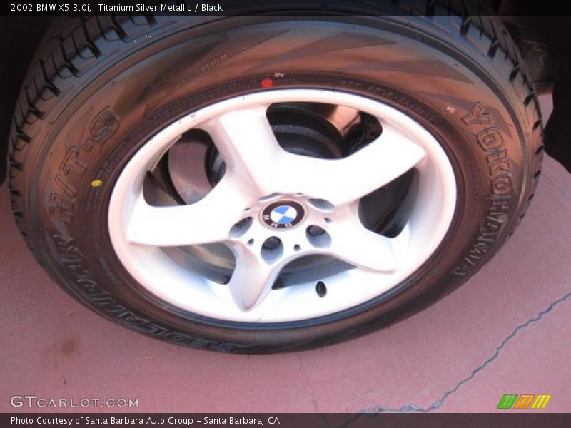Titanium Silver Metallic / Black 2002 BMW X5 3.0i