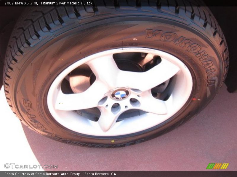 Titanium Silver Metallic / Black 2002 BMW X5 3.0i