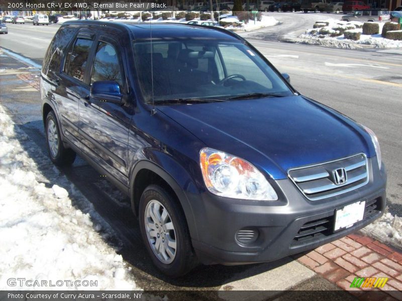 Eternal Blue Pearl / Black 2005 Honda CR-V EX 4WD