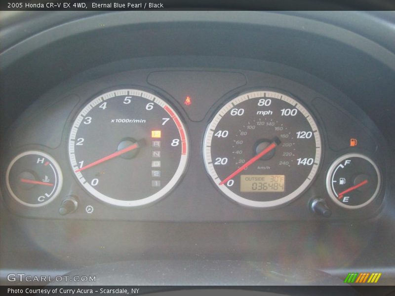 Eternal Blue Pearl / Black 2005 Honda CR-V EX 4WD
