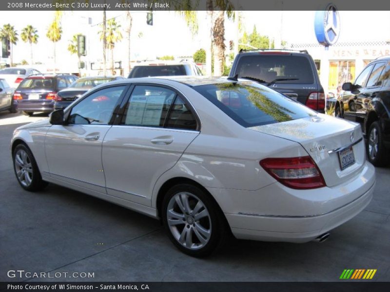 Arctic White / Black 2008 Mercedes-Benz C 300 Luxury