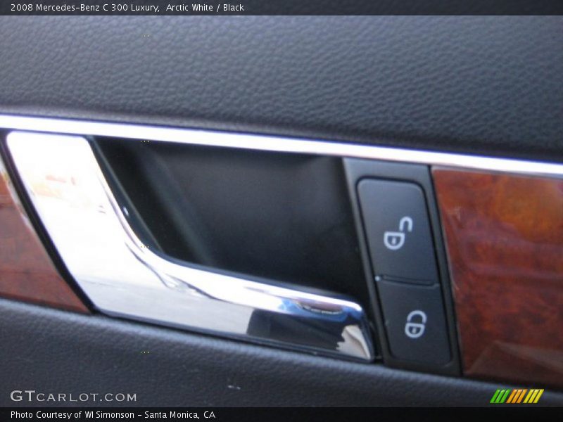 Arctic White / Black 2008 Mercedes-Benz C 300 Luxury
