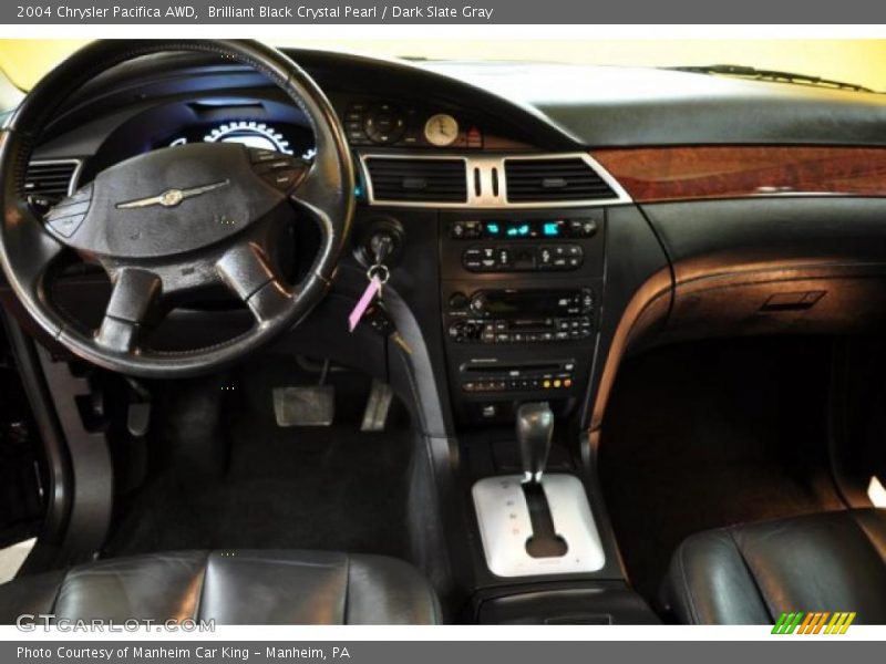 Brilliant Black Crystal Pearl / Dark Slate Gray 2004 Chrysler Pacifica AWD