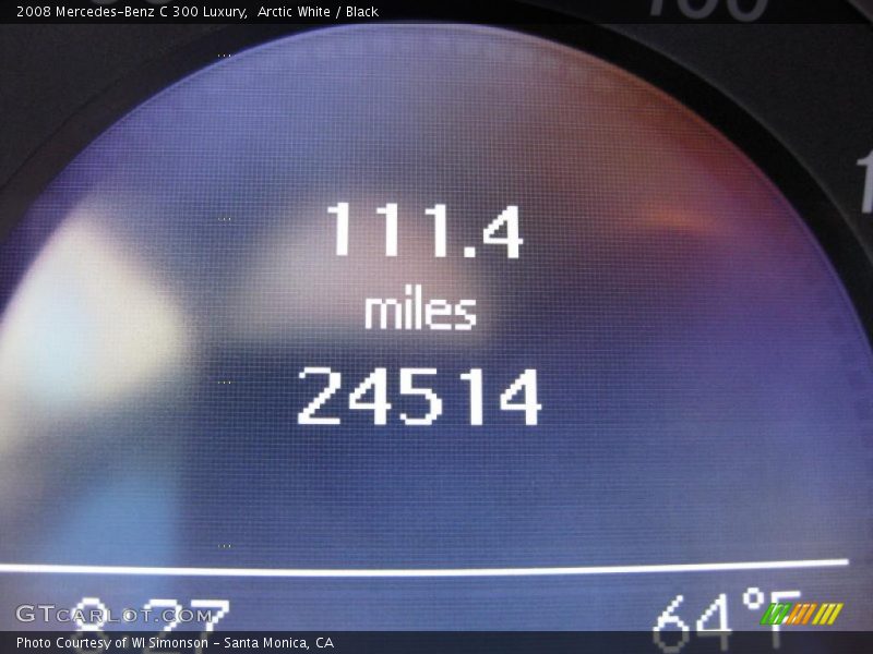 Arctic White / Black 2008 Mercedes-Benz C 300 Luxury