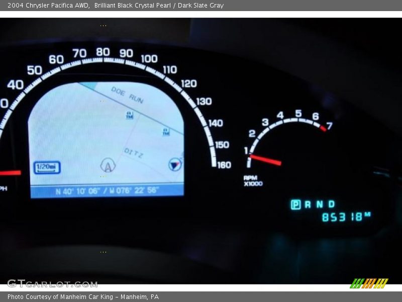 Brilliant Black Crystal Pearl / Dark Slate Gray 2004 Chrysler Pacifica AWD