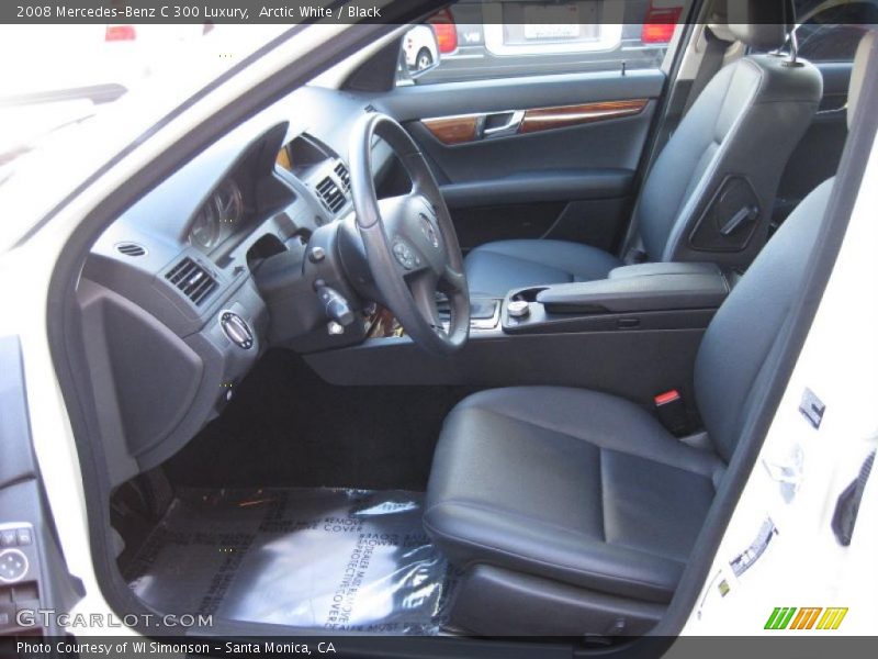 Arctic White / Black 2008 Mercedes-Benz C 300 Luxury
