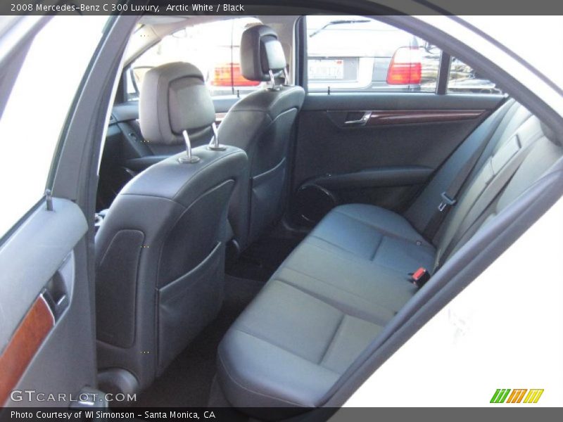 Arctic White / Black 2008 Mercedes-Benz C 300 Luxury