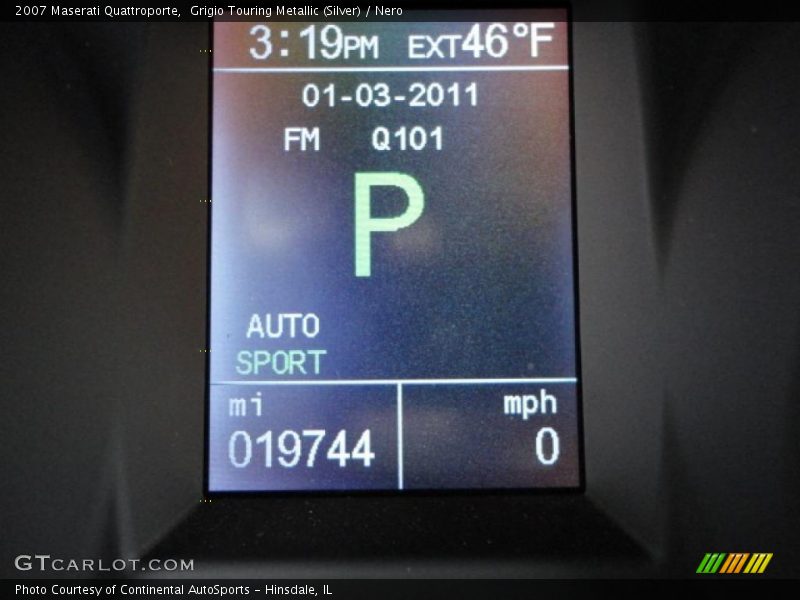 Grigio Touring Metallic (Silver) / Nero 2007 Maserati Quattroporte