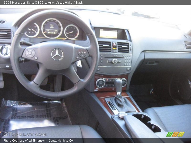 Arctic White / Black 2008 Mercedes-Benz C 300 Luxury