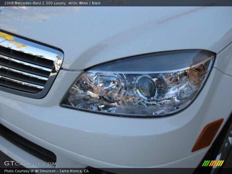 Arctic White / Black 2008 Mercedes-Benz C 300 Luxury