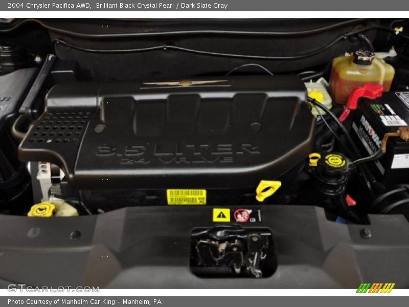 Brilliant Black Crystal Pearl / Dark Slate Gray 2004 Chrysler Pacifica AWD