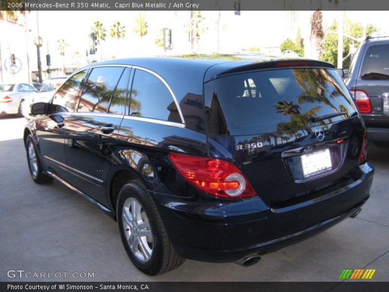 Capri Blue Metallic / Ash Grey 2006 Mercedes-Benz R 350 4Matic