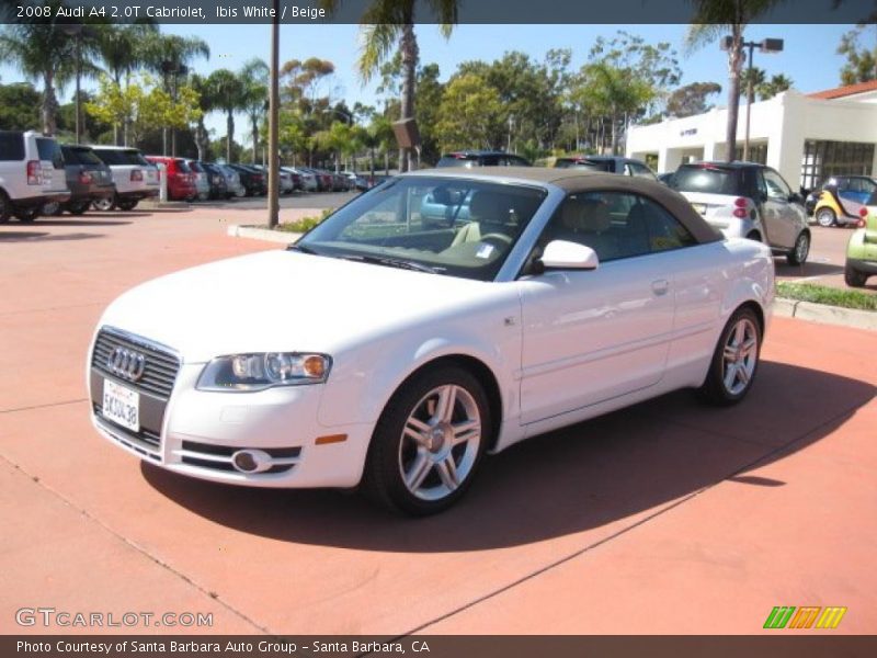 Ibis White / Beige 2008 Audi A4 2.0T Cabriolet