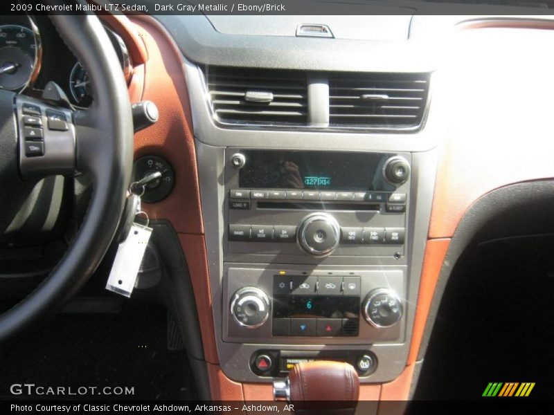 Dark Gray Metallic / Ebony/Brick 2009 Chevrolet Malibu LTZ Sedan