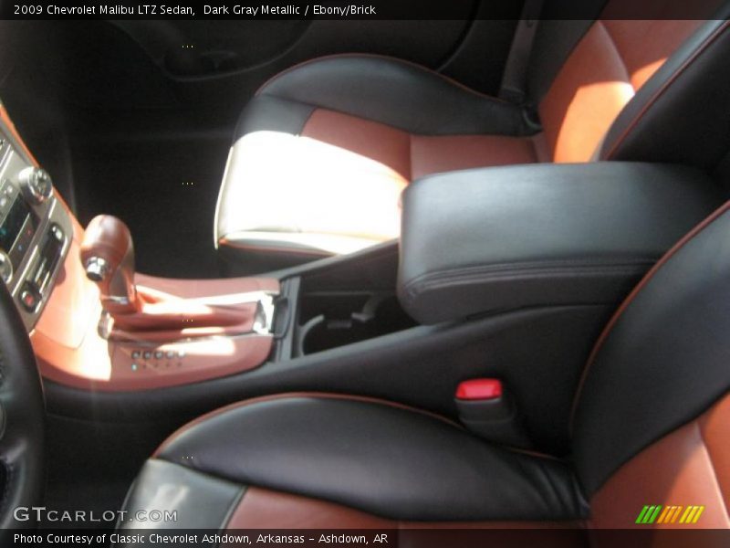 Dark Gray Metallic / Ebony/Brick 2009 Chevrolet Malibu LTZ Sedan