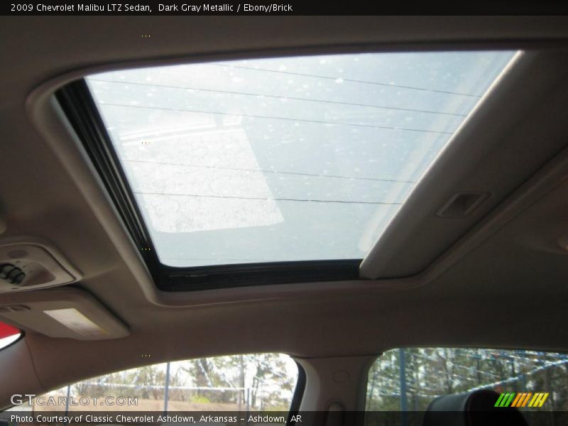 Dark Gray Metallic / Ebony/Brick 2009 Chevrolet Malibu LTZ Sedan