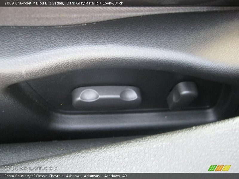Dark Gray Metallic / Ebony/Brick 2009 Chevrolet Malibu LTZ Sedan