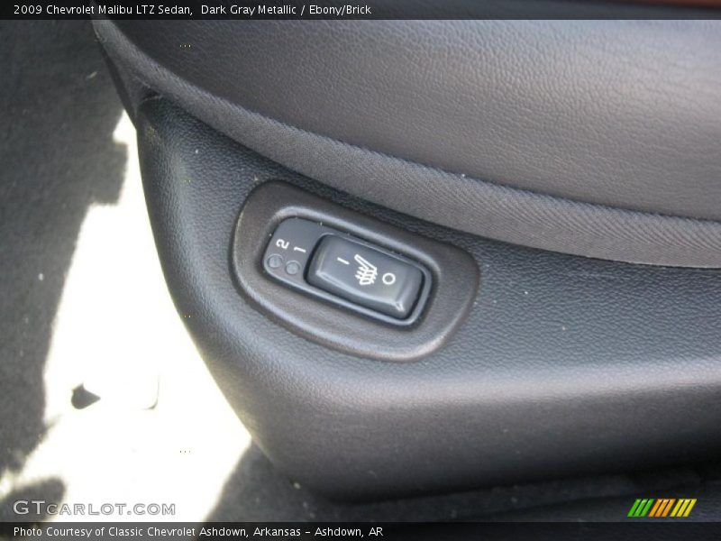 Dark Gray Metallic / Ebony/Brick 2009 Chevrolet Malibu LTZ Sedan