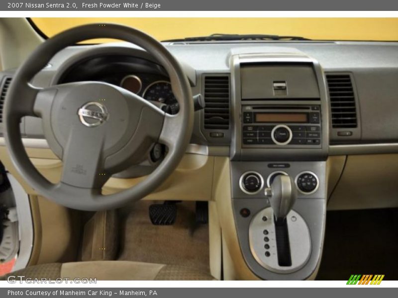 Fresh Powder White / Beige 2007 Nissan Sentra 2.0