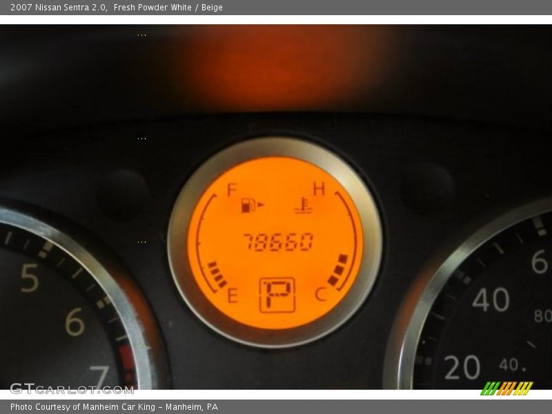 Fresh Powder White / Beige 2007 Nissan Sentra 2.0