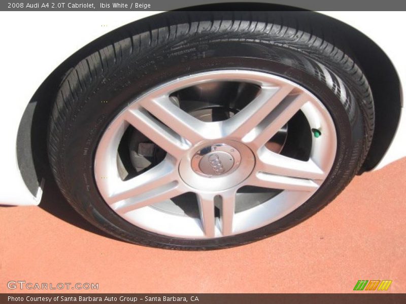 Ibis White / Beige 2008 Audi A4 2.0T Cabriolet