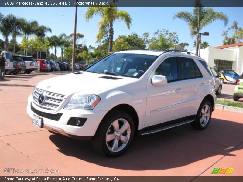 Arctic White / Black 2009 Mercedes-Benz ML 350 4Matic