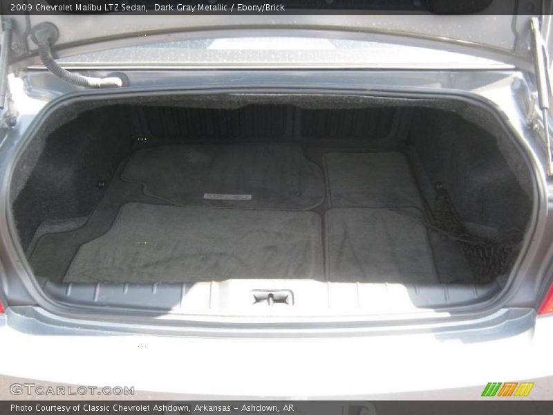 Dark Gray Metallic / Ebony/Brick 2009 Chevrolet Malibu LTZ Sedan