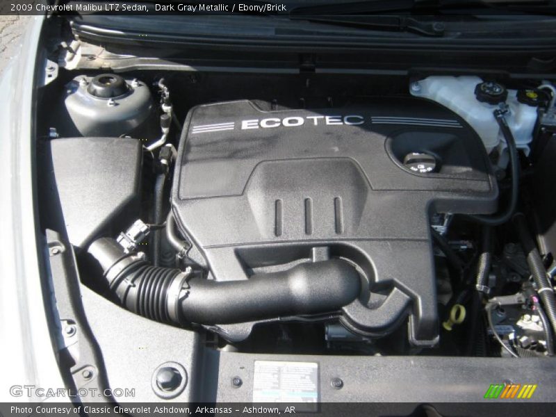 Dark Gray Metallic / Ebony/Brick 2009 Chevrolet Malibu LTZ Sedan