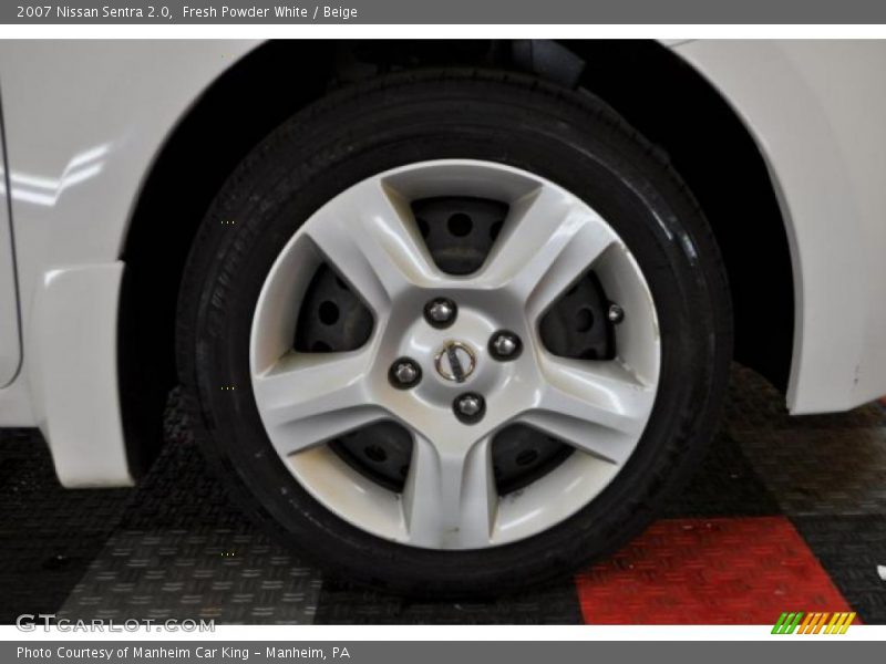 Fresh Powder White / Beige 2007 Nissan Sentra 2.0