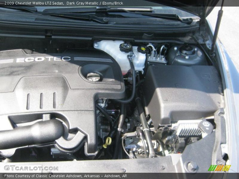 Dark Gray Metallic / Ebony/Brick 2009 Chevrolet Malibu LTZ Sedan
