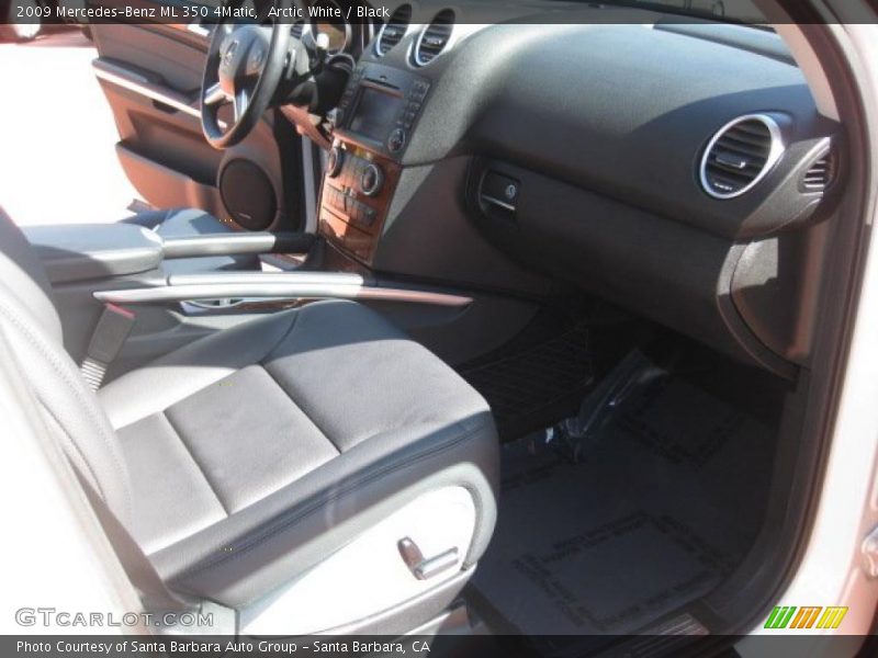 Arctic White / Black 2009 Mercedes-Benz ML 350 4Matic
