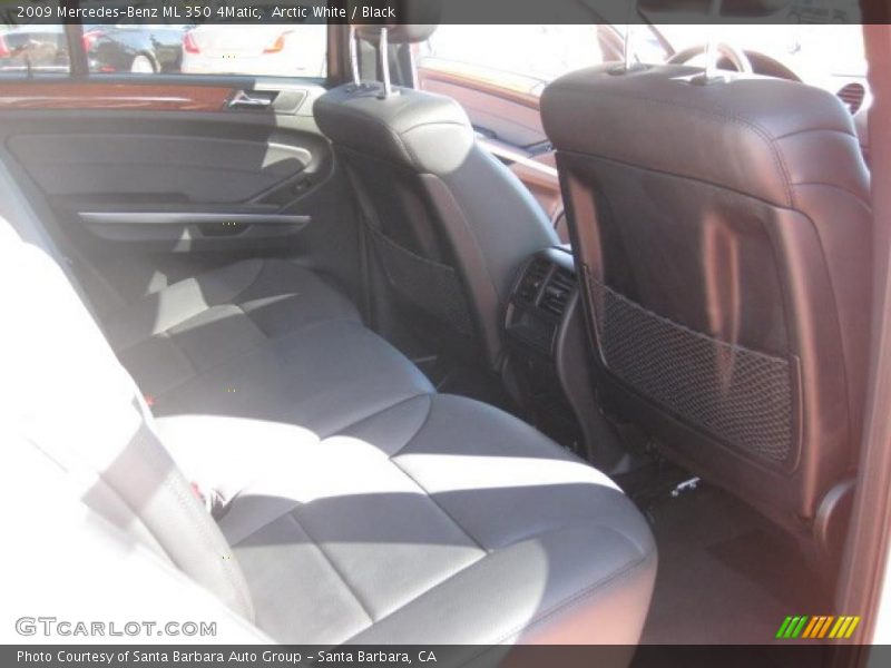 Arctic White / Black 2009 Mercedes-Benz ML 350 4Matic