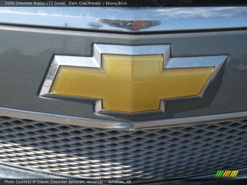 Dark Gray Metallic / Ebony/Brick 2009 Chevrolet Malibu LTZ Sedan