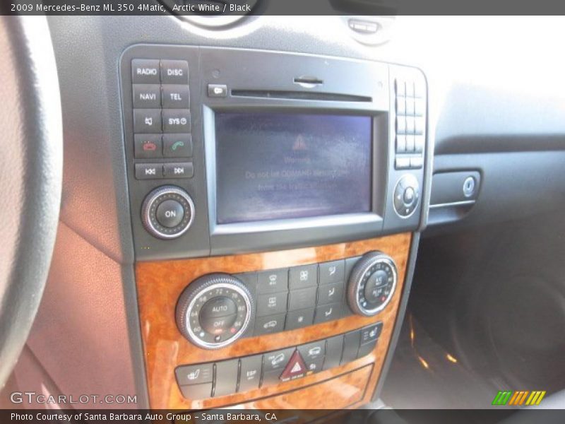 Arctic White / Black 2009 Mercedes-Benz ML 350 4Matic
