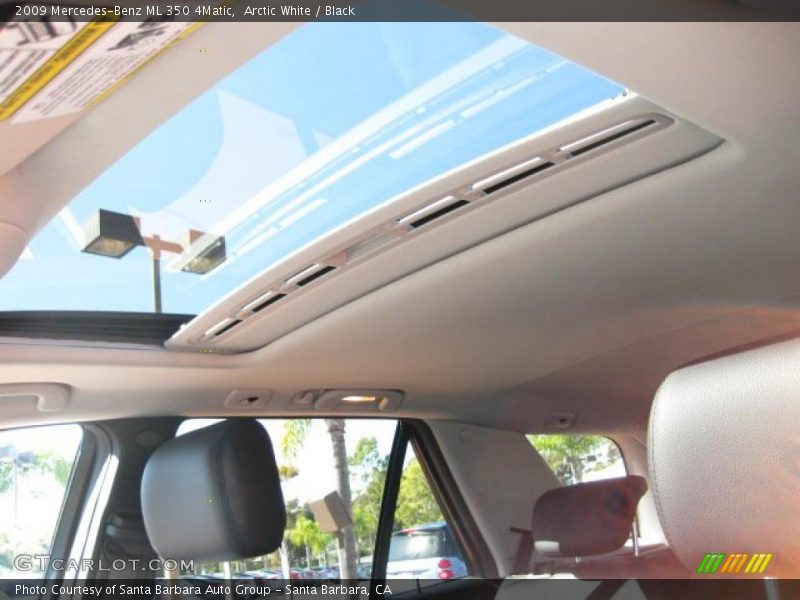 Arctic White / Black 2009 Mercedes-Benz ML 350 4Matic