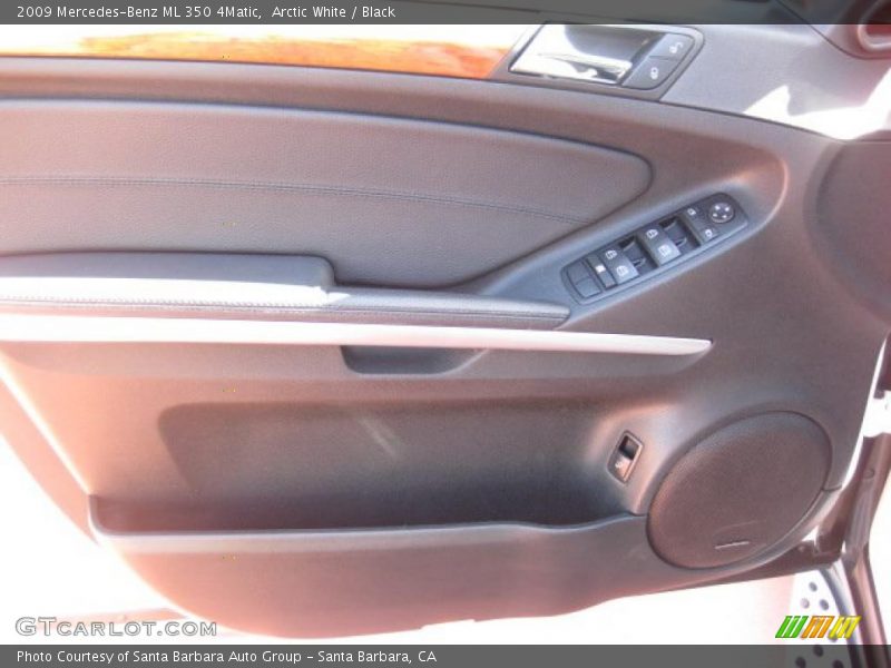 Arctic White / Black 2009 Mercedes-Benz ML 350 4Matic