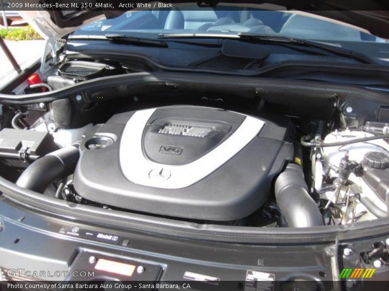 Arctic White / Black 2009 Mercedes-Benz ML 350 4Matic