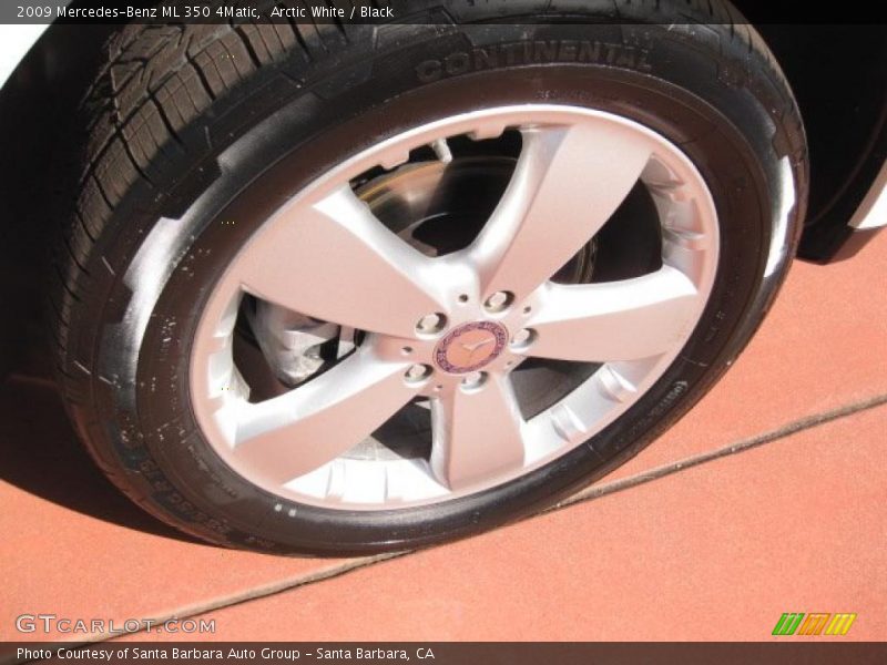 Arctic White / Black 2009 Mercedes-Benz ML 350 4Matic