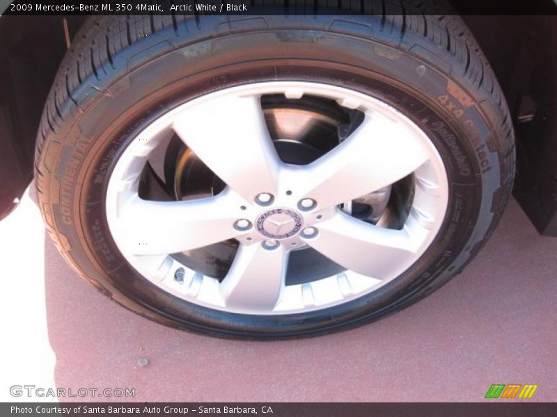 Arctic White / Black 2009 Mercedes-Benz ML 350 4Matic