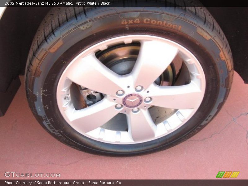 Arctic White / Black 2009 Mercedes-Benz ML 350 4Matic