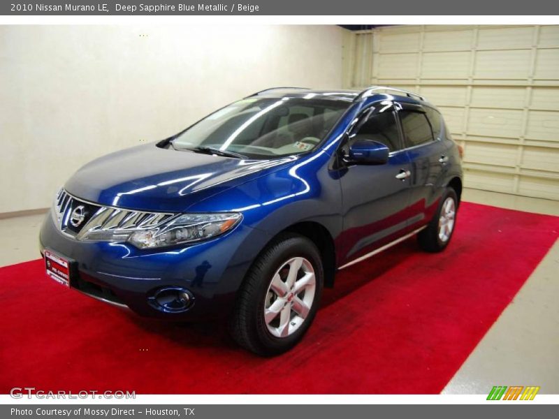 Deep Sapphire Blue Metallic / Beige 2010 Nissan Murano LE