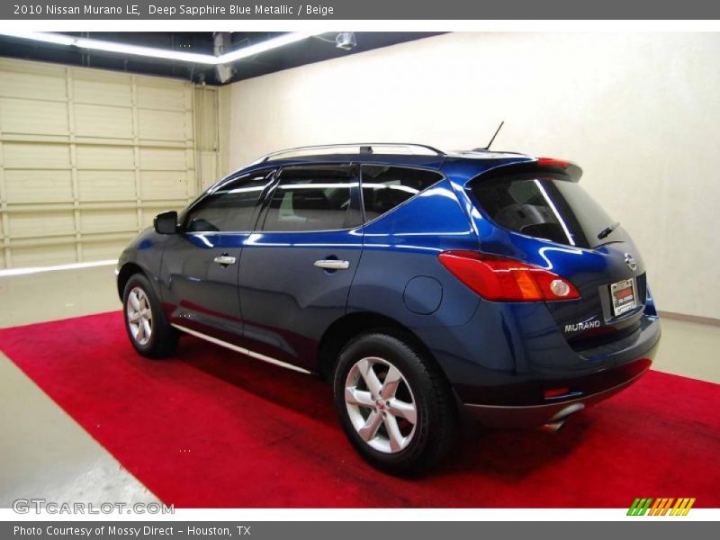 Deep Sapphire Blue Metallic / Beige 2010 Nissan Murano LE