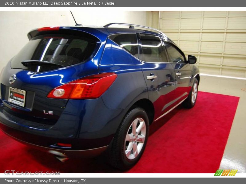 Deep Sapphire Blue Metallic / Beige 2010 Nissan Murano LE