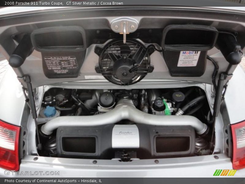 GT Silver Metallic / Cocoa Brown 2008 Porsche 911 Turbo Coupe