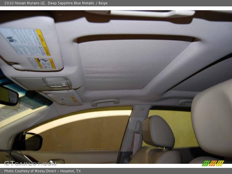 Deep Sapphire Blue Metallic / Beige 2010 Nissan Murano LE