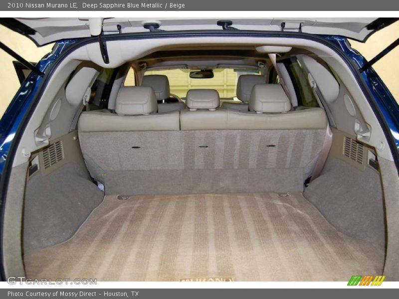 Deep Sapphire Blue Metallic / Beige 2010 Nissan Murano LE