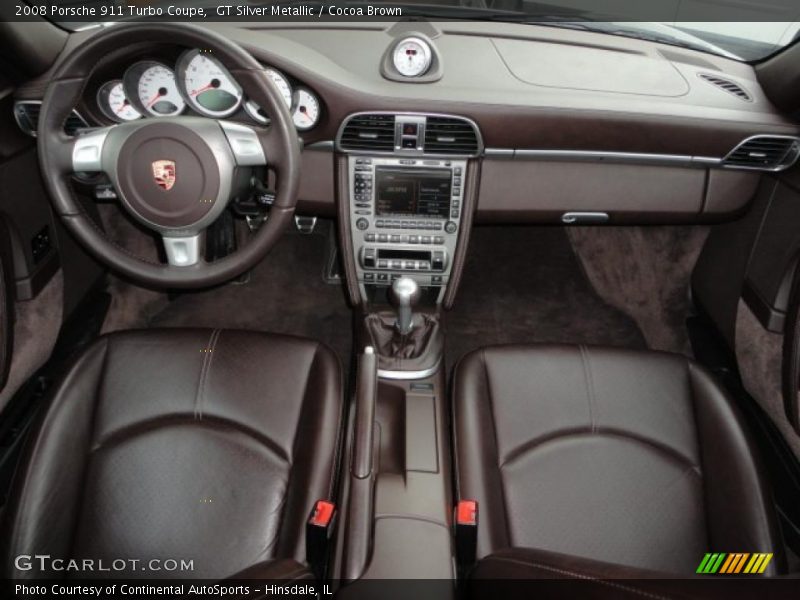  2008 911 Turbo Coupe Cocoa Brown Interior