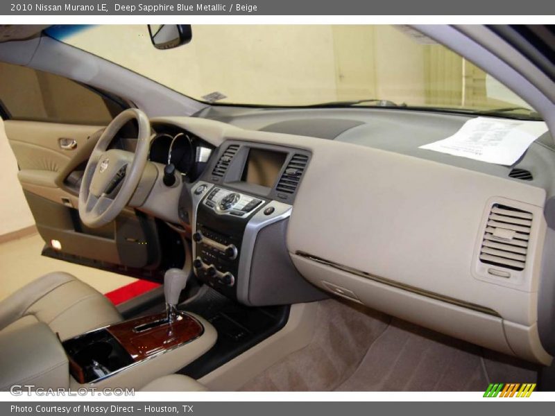 Deep Sapphire Blue Metallic / Beige 2010 Nissan Murano LE