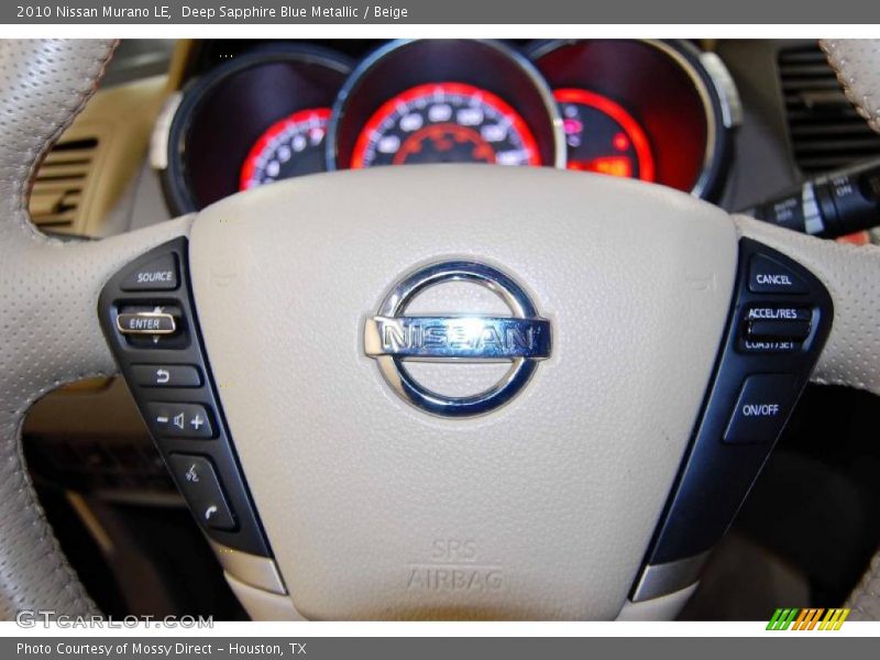 Deep Sapphire Blue Metallic / Beige 2010 Nissan Murano LE